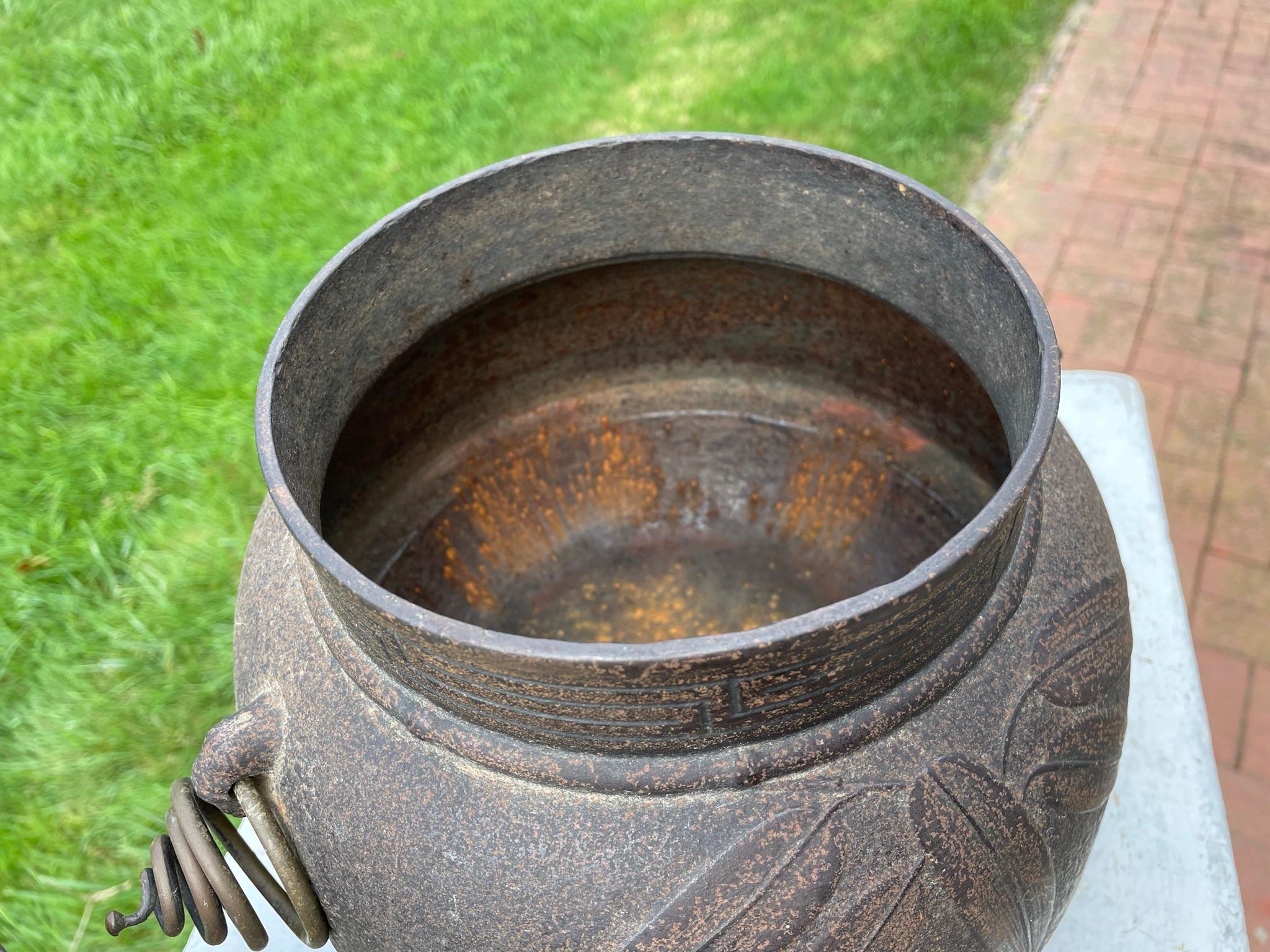 Pot à feuilles de thé japonais d'antiquités Immédiatement utilisable en vente 7