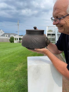 Japanese Old Tea Leaves Pot Immediately Usable
