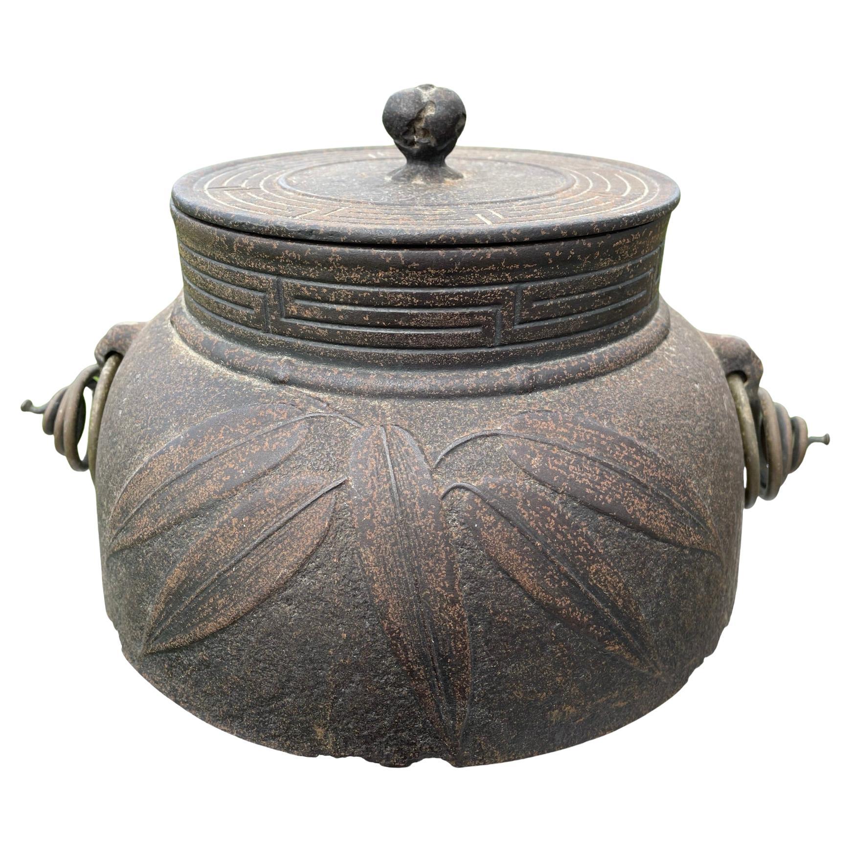 Japanese Old Tea Leaves Pot Immediately Usable