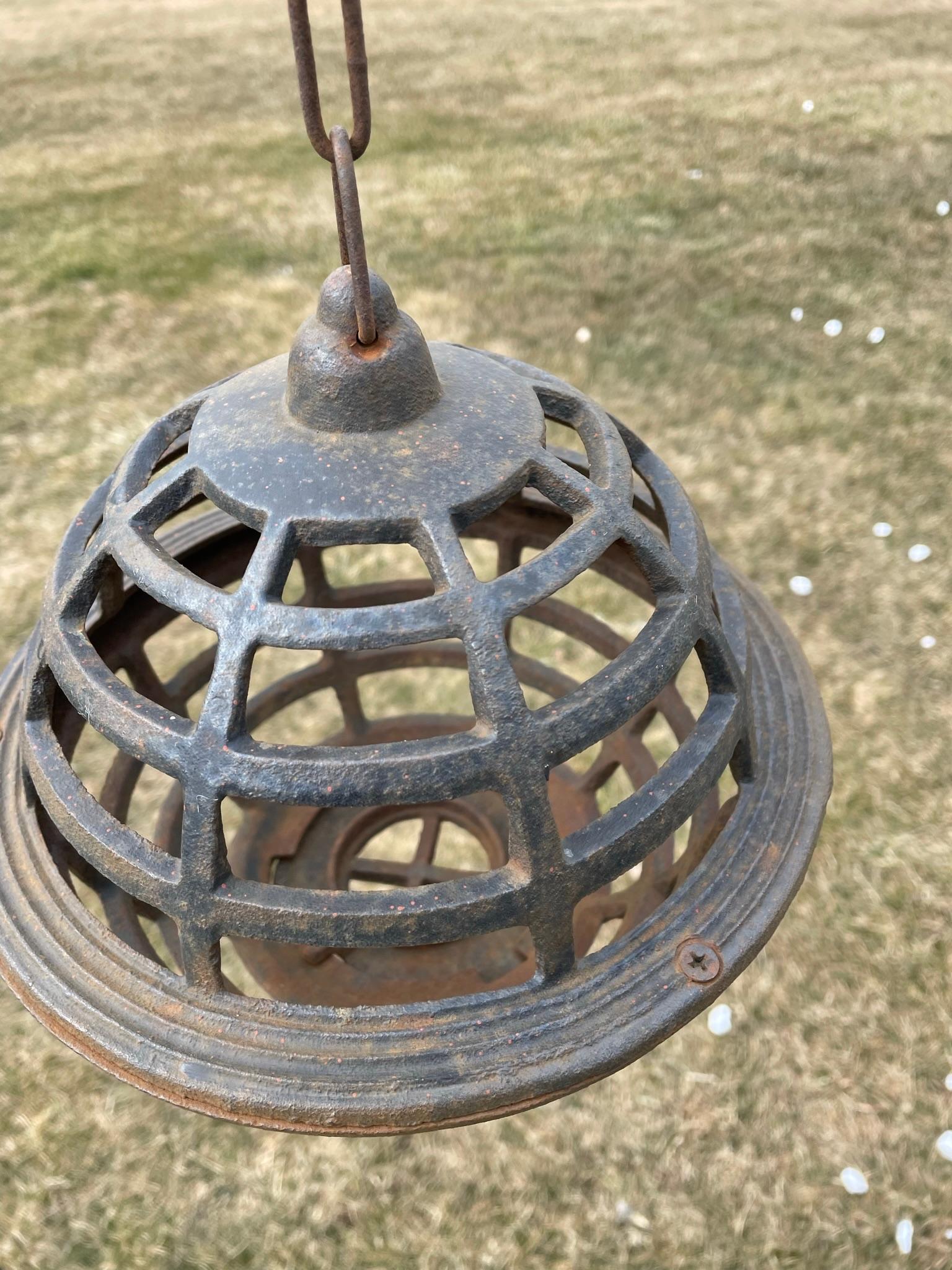 Japanese Old Unique Five Continents Globe Lighting Lantern 5