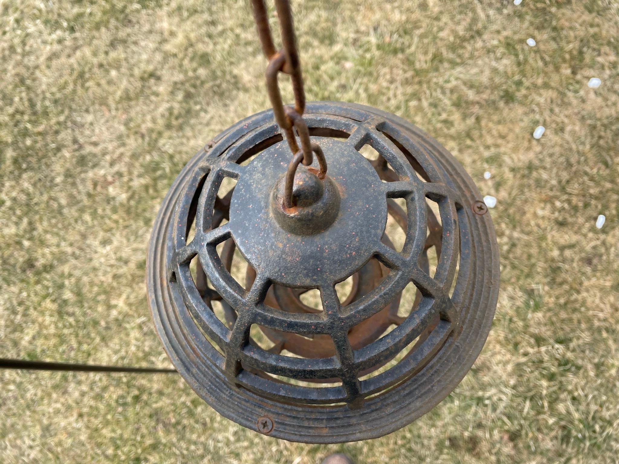 Iron Japanese Old Unique Five Continents Globe Lighting Lantern