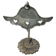 Japanese Old Vintage 1920s Bronze Buddhist Cloud Bell Chime Unban