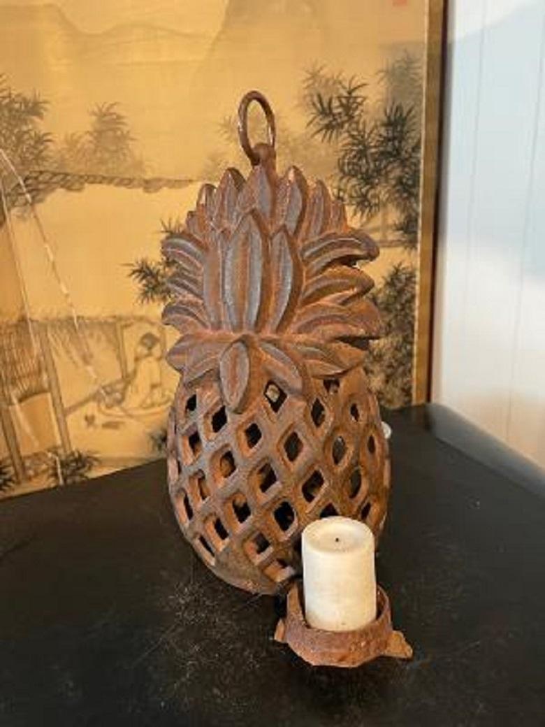 Showa Japanese Old Vintage Pineapple Welcoming  Lighting Lantern