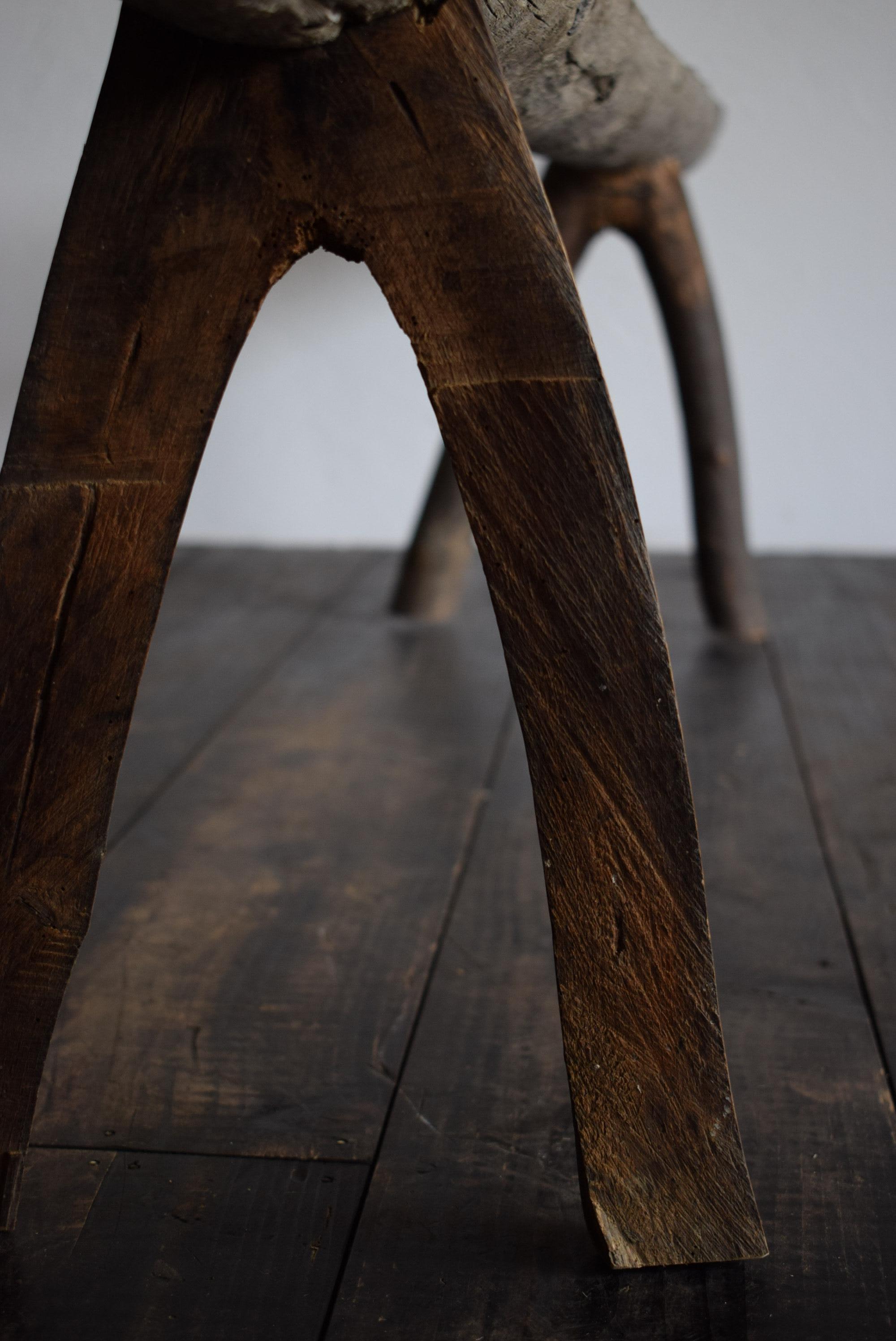 Fauteuil de banc japonais / chaisewabi-sabi / banc primitif / exposition st en vente 6