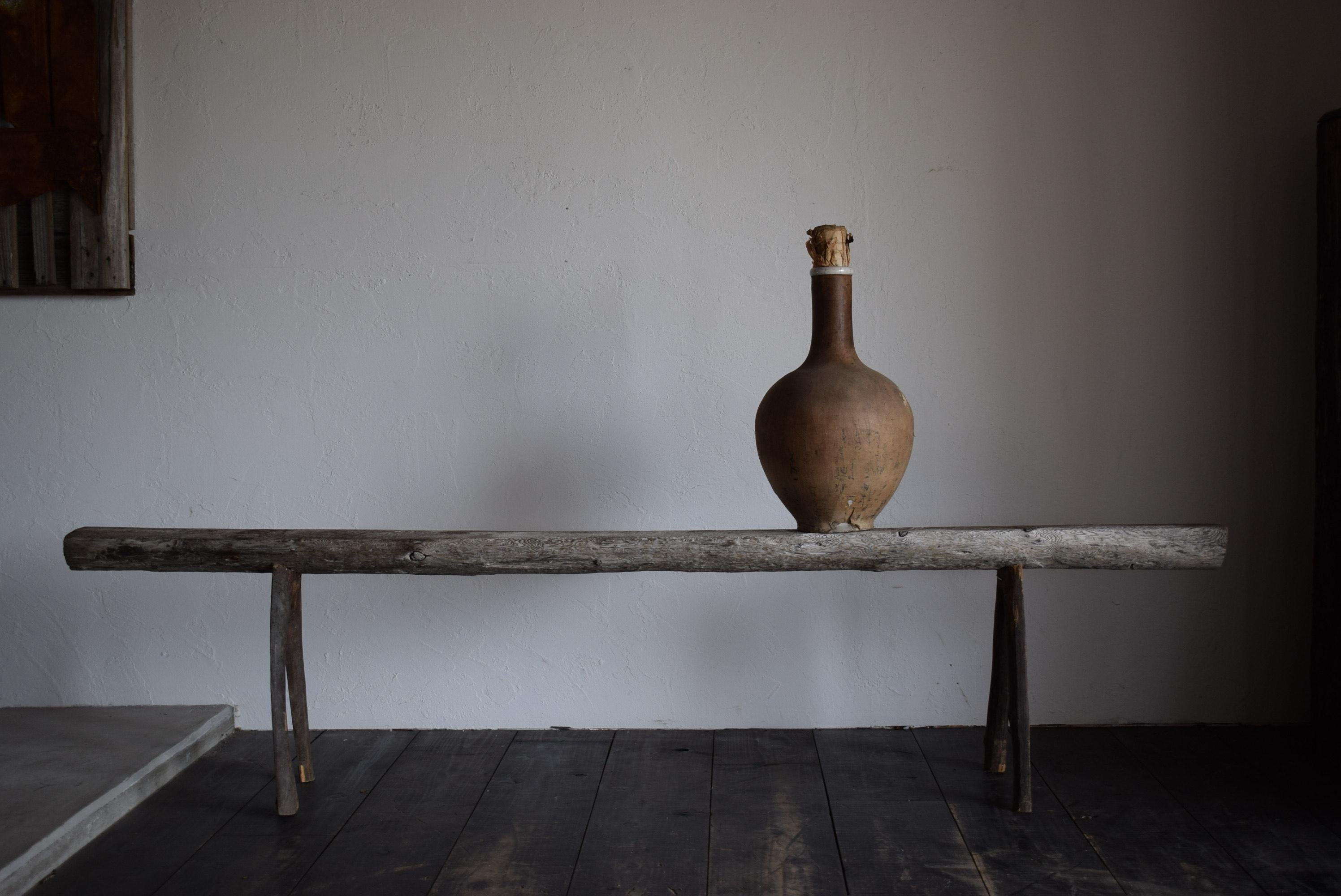 Fauteuil de banc japonais / chaisewabi-sabi / banc primitif / exposition st en vente 9