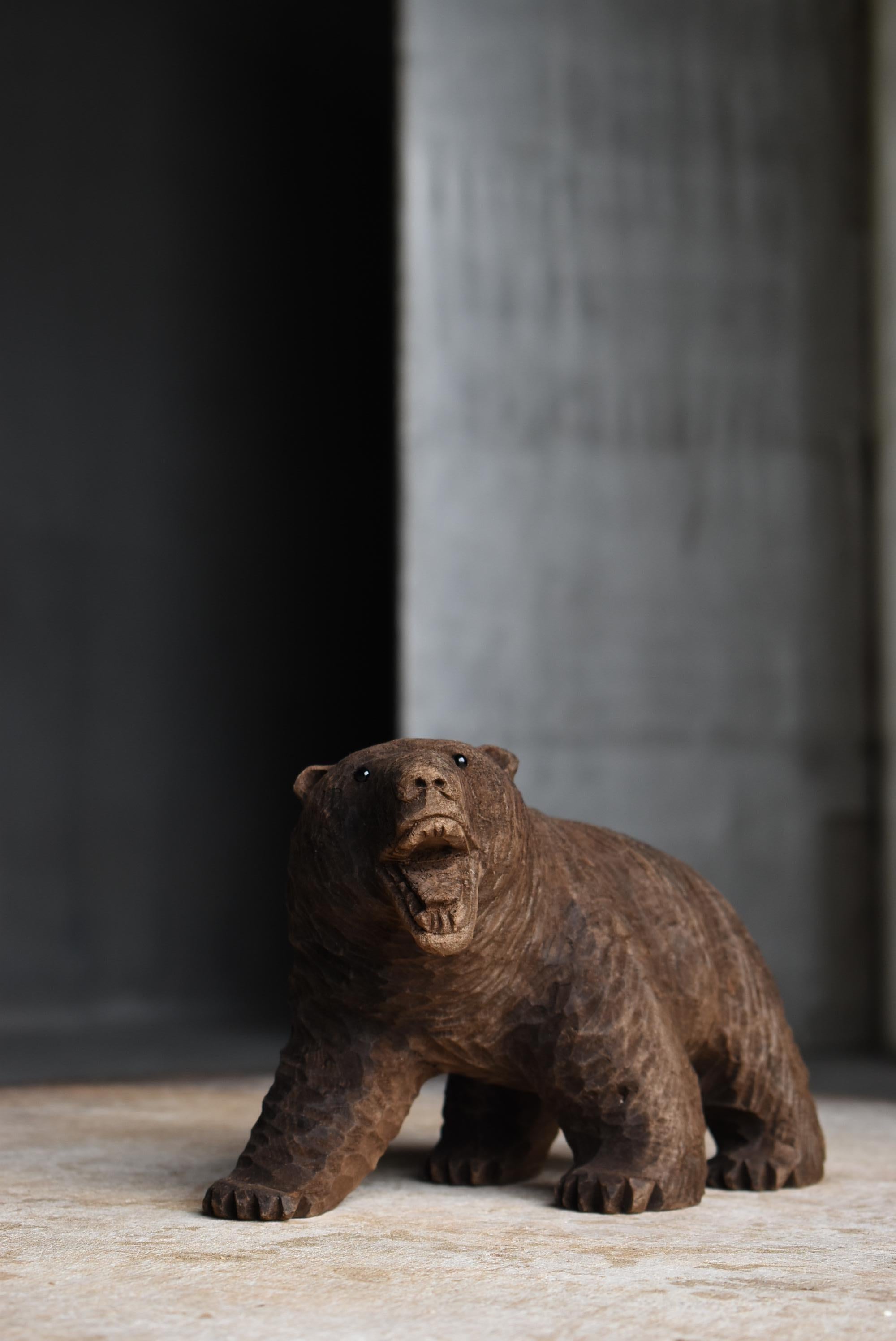 Japanischer Schnitzbär 1950er-1970er Jahre / Skulptur Figur im Angebot 10