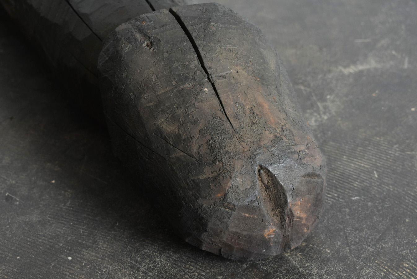 Japanese Old Wood Carving Huge Penis 1800s-1920/Antique Figurine Wabisabi Art 9