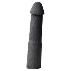 Japanese Old Wood Carving Penis 1800s-1900s/Antique Figurine Wabisabi Object