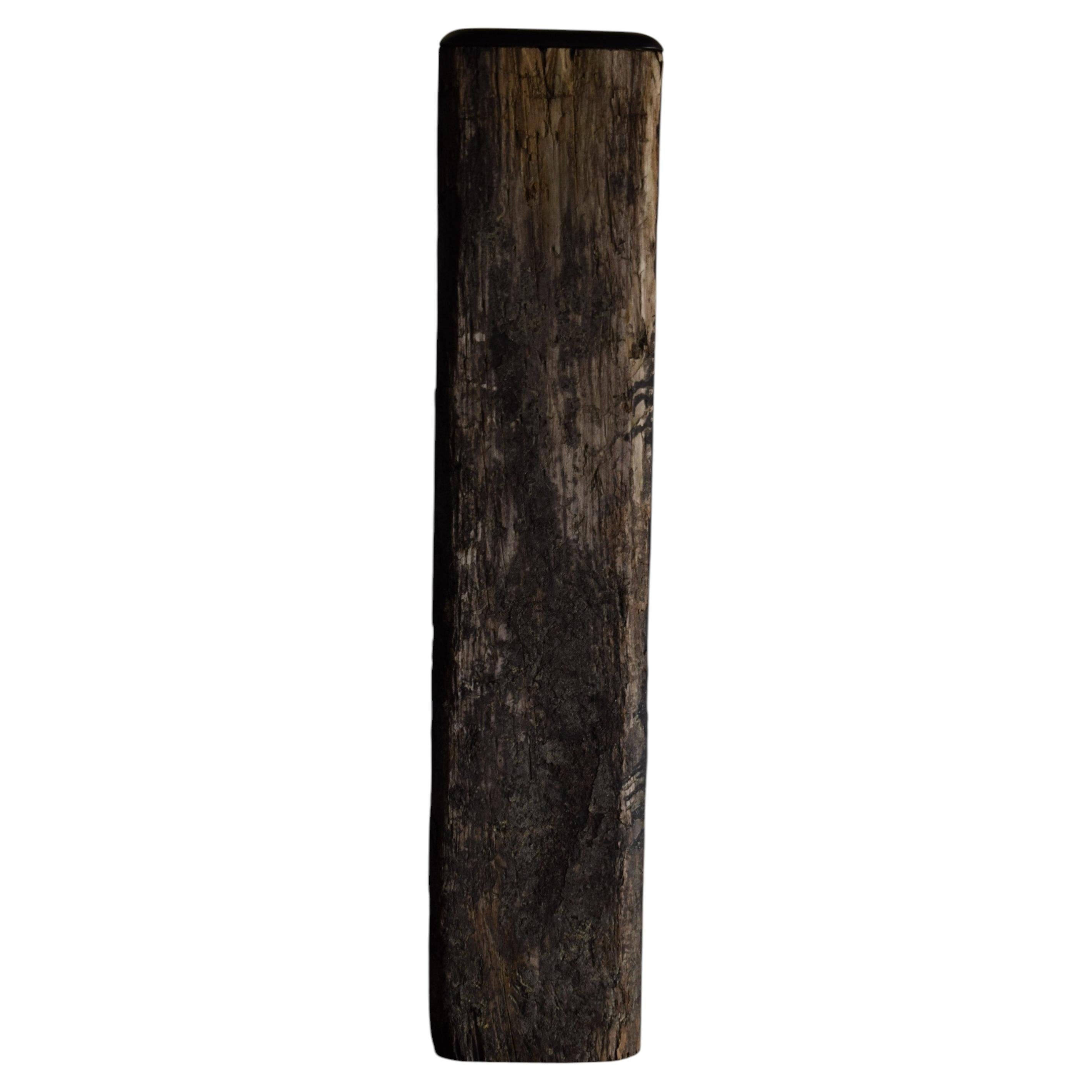 Japanese old wood stand / Exhibition stand wabi-sabi / primitive wood stand /