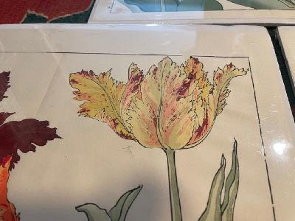 Japanese Old Woodblock Flower Prints Tanigami Konan Immediately Frameable 2