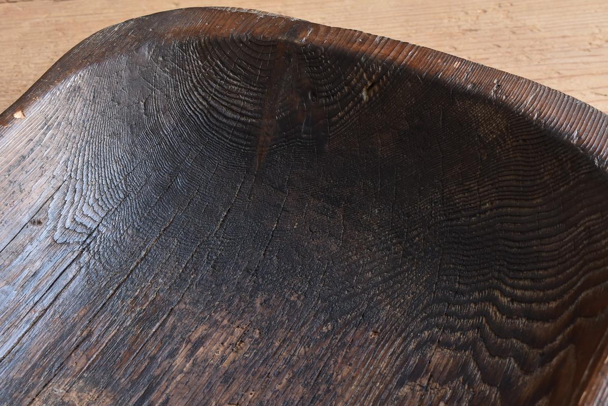 Japanese Old Wooden Bowl / Container That Feels Lonely / Meiji-Showa/Farm Tools 7