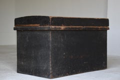 Japanische alte Holzkiste 1800-1900 / Antike Lagerung Beistelltisch Couchtisch Sofa
