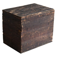 Japanese Old Wooden Box 1860-1920/Antique Storage Sofa Table Tansu Coffee Table