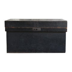 Japanese Old Wooden Box 1868-1900 / Antique Storage Sofa Table Coffee Table Side