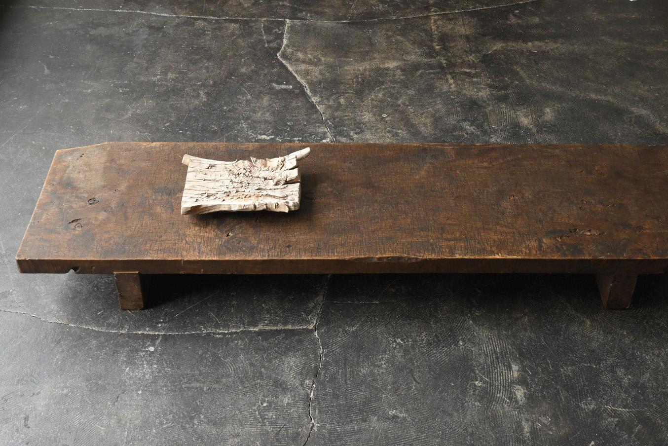 Taisho Japanese old wooden low table/early 20th century/sofa table/antique workbench For Sale