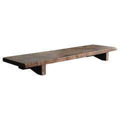 Japanese old wooden low table/early 20th century/sofa table/antique workbench
