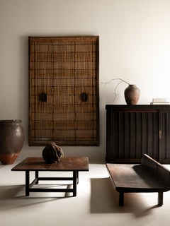 Table basse japonaise en bois ancien/ table basse wabisabi/1868-1920