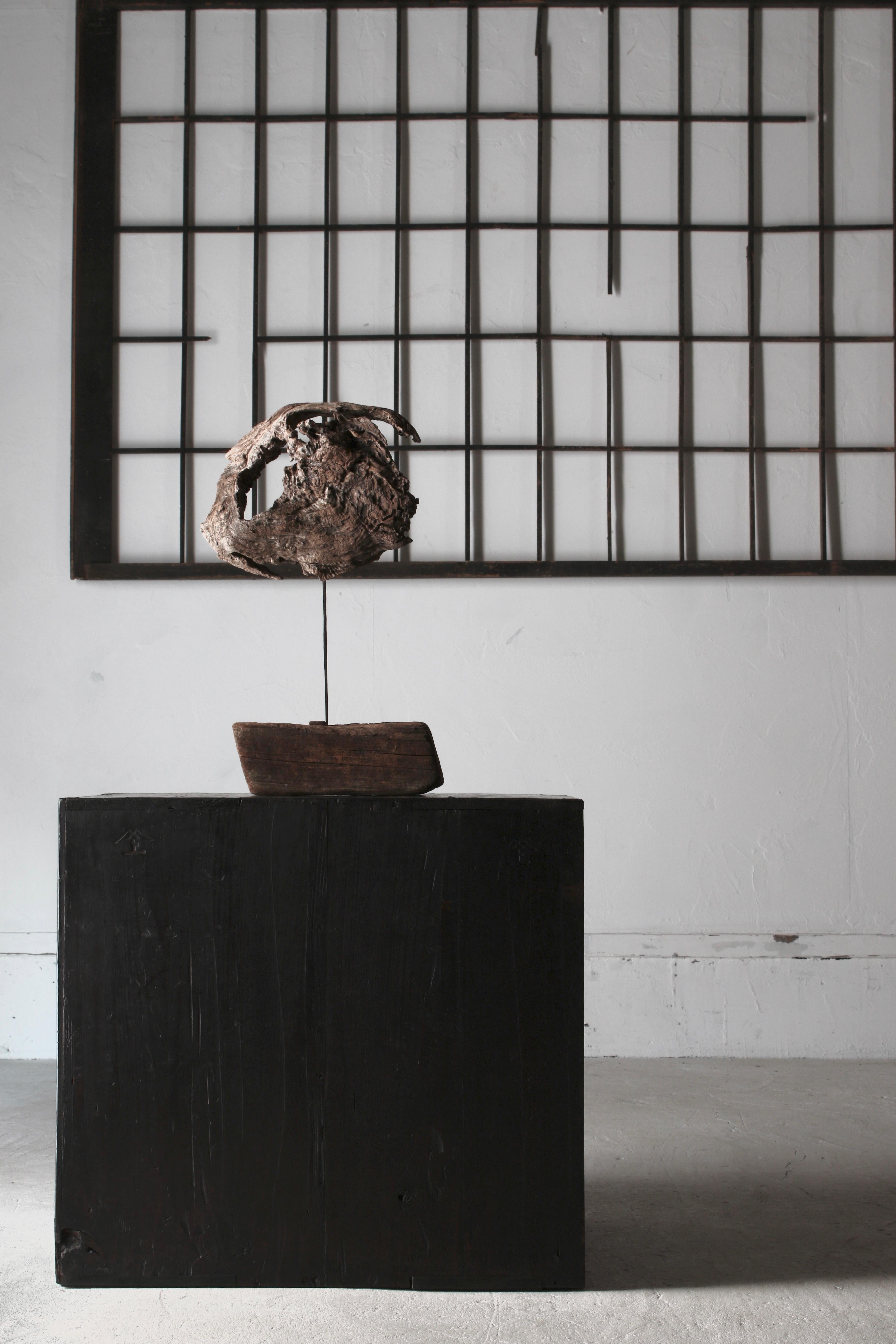 Japanisches altes Holzobjekt / Holz-Lump-Figur, Wabi-Sabi im Angebot 6