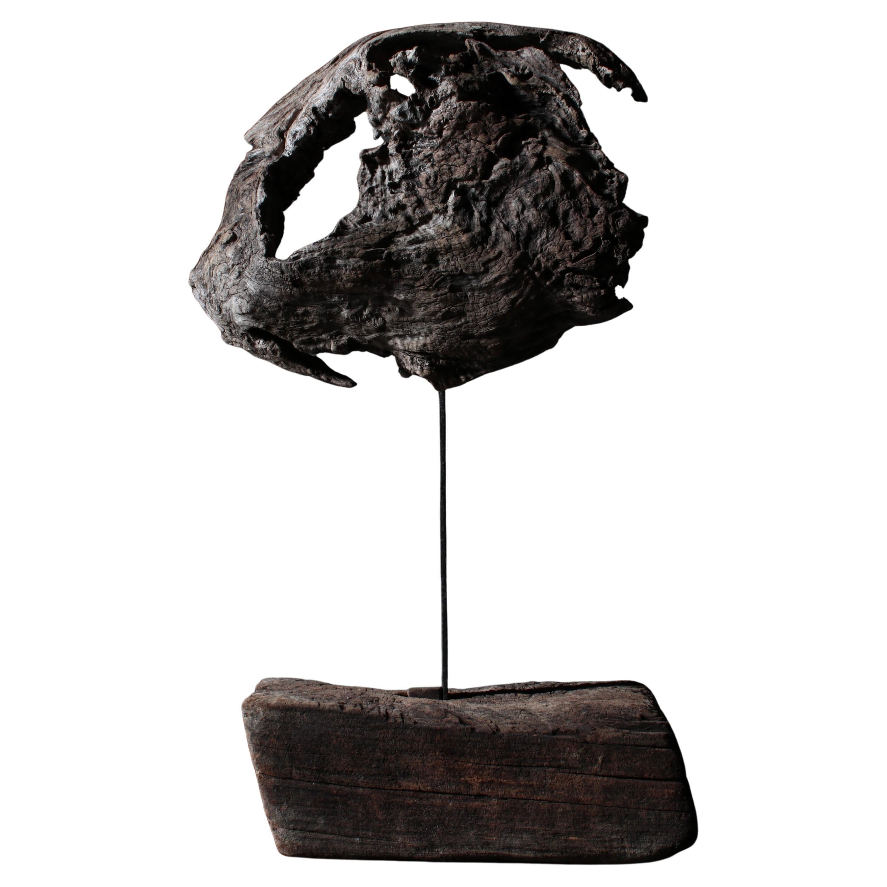 Japanisches altes Holzobjekt / Holz-Lump-Figur, Wabi-Sabi im Angebot
