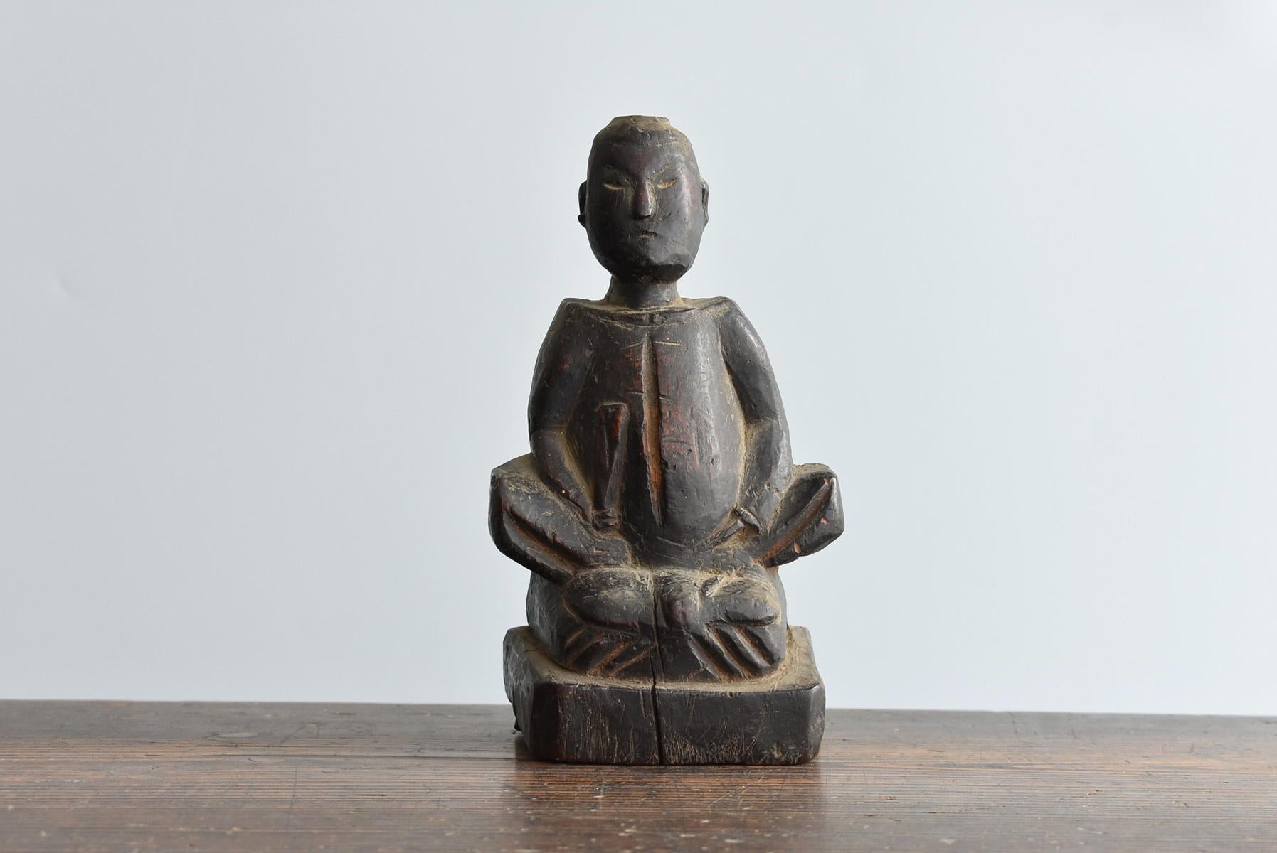 Japanese Old Wooden Statues of God / Buddha statue / Wooden Dolls/Edo-Meiji 12