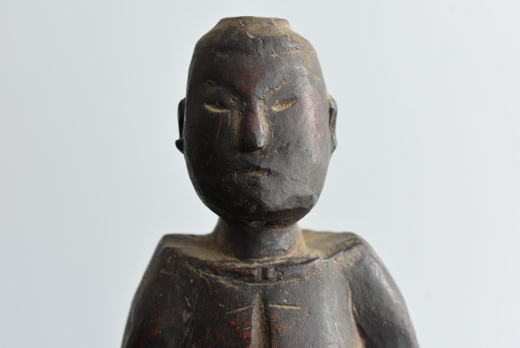 Japanese Old Wooden Statues of God / Buddha statue / Wooden Dolls/Edo-Meiji 1