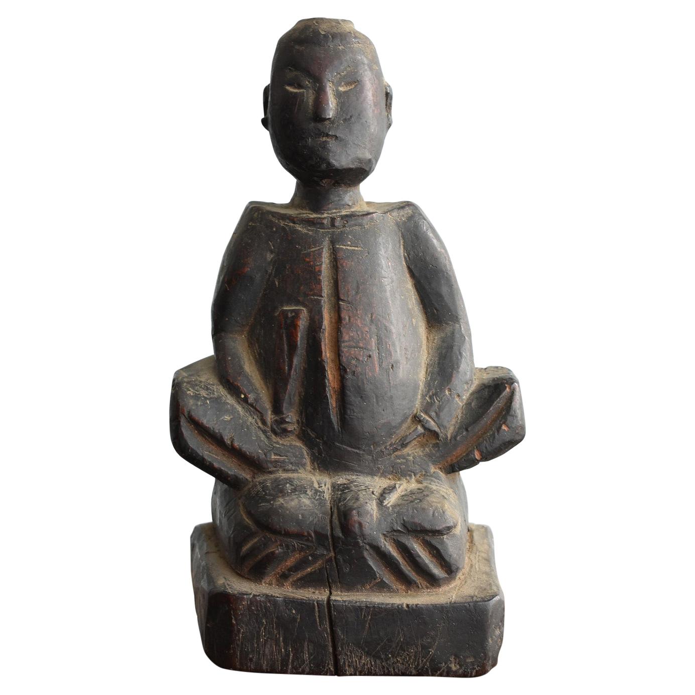 Japanese Old Wooden Statues of God / Buddha statue / Wooden Dolls/Edo-Meiji