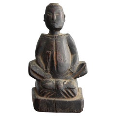 Japanese Old Wooden Statues of God / Buddha statue / Wooden Dolls/Edo-Meiji