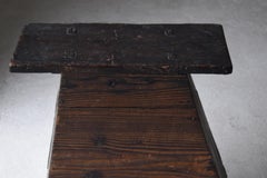 Japanese Old Wooden Stool 1860s-1900s/Antique Chair Stand Stepping Stone Table