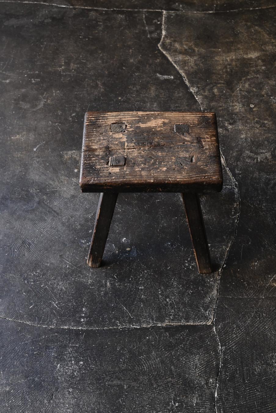 Japanese old wooden stool/19th to 20th century/Meiji-Showa period/WabiSabi chair 7