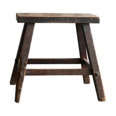 Japanese old wooden stool / 20th century / Taisho to Showa period