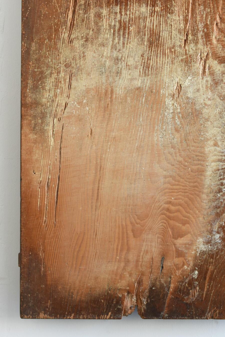 Japanese Old Wooden Wabi-Sabi Board/1868-1920/Object like Abstract Painting In Good Condition In Sammu-shi, Chiba