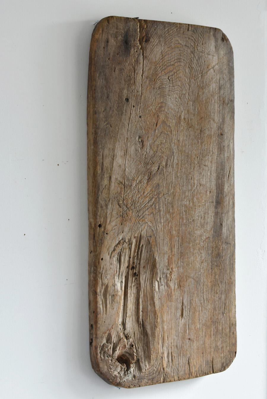 Woodwork Japanese old working wooden board/1868-1920/Wall hanging object/mochi board