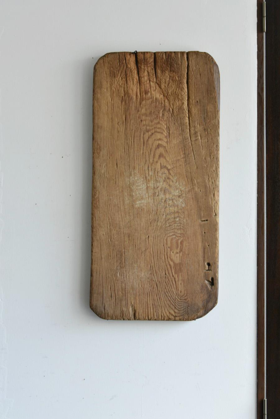 19th Century Japanese old working wooden board/1868-1920/Wall hanging object/mochi board