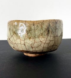 Japanese Oribe Chawan Tea Bowl by Kato Tokuro