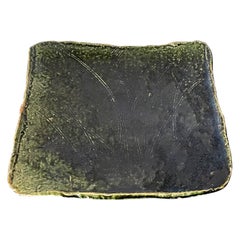 Used Japanese Oribe Square Dish by Kitaoji Rosanjin