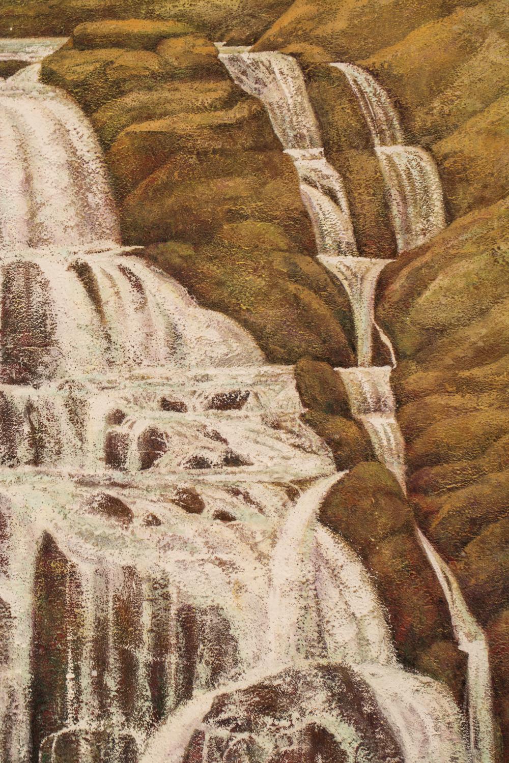 Japanese Painting: Taki 'Waterfall' In Good Condition In Hudson, NY