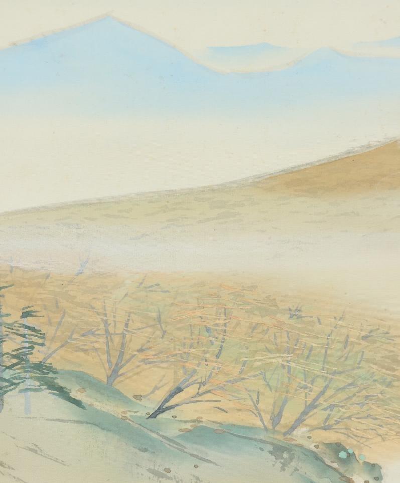 Japanese Painting Taisho / Showa Period Scroll by Tadashi Mamiya  Landscape For Sale 6
