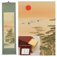 Japanese Painting Taisho / Showa Period Scroll by Yano Tetsuzan Nanga Landscape