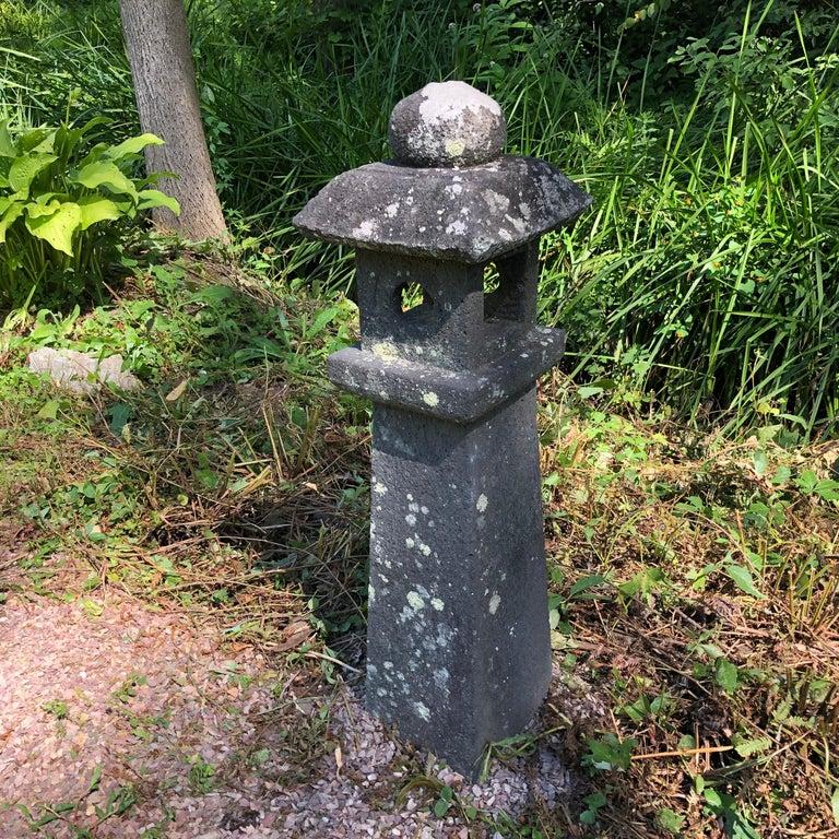 Japanese Pair Antique Stone Lanterns 6