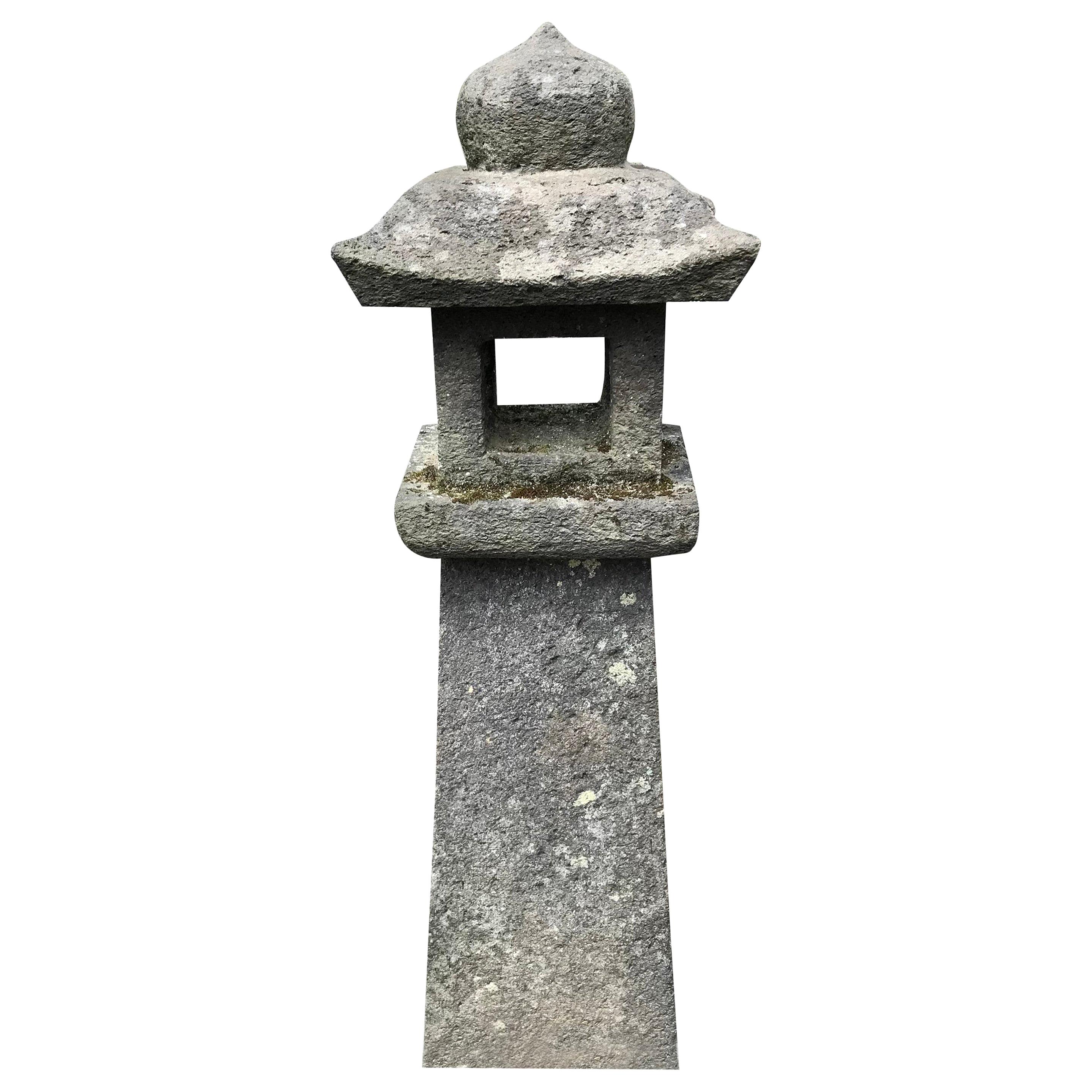Japanese Pair (2) of Antique Stone "Pathway Lanterns", 19th Century