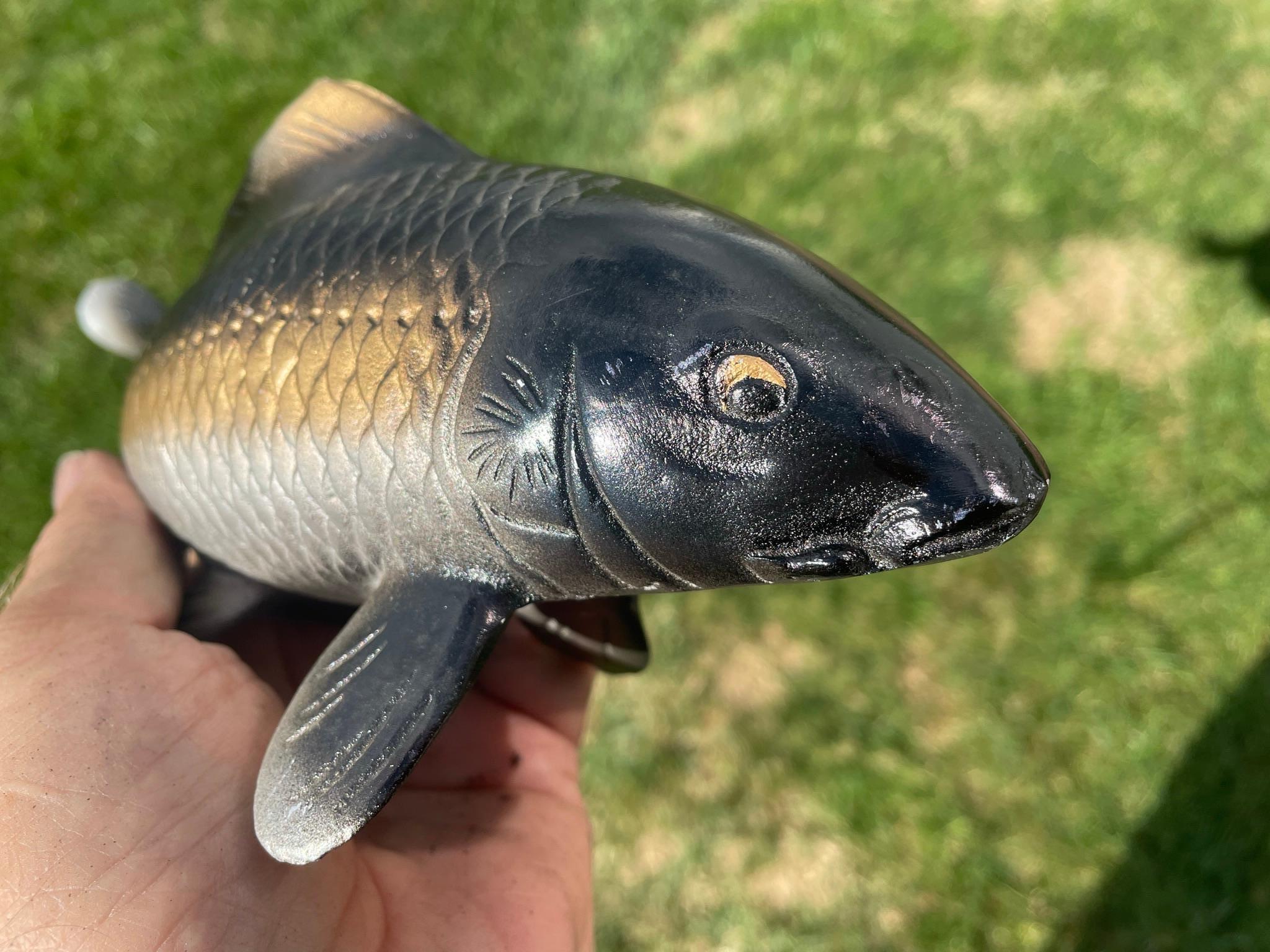 Japanese Pair Brilliant Color Cast Bronze Koi For Sale 6