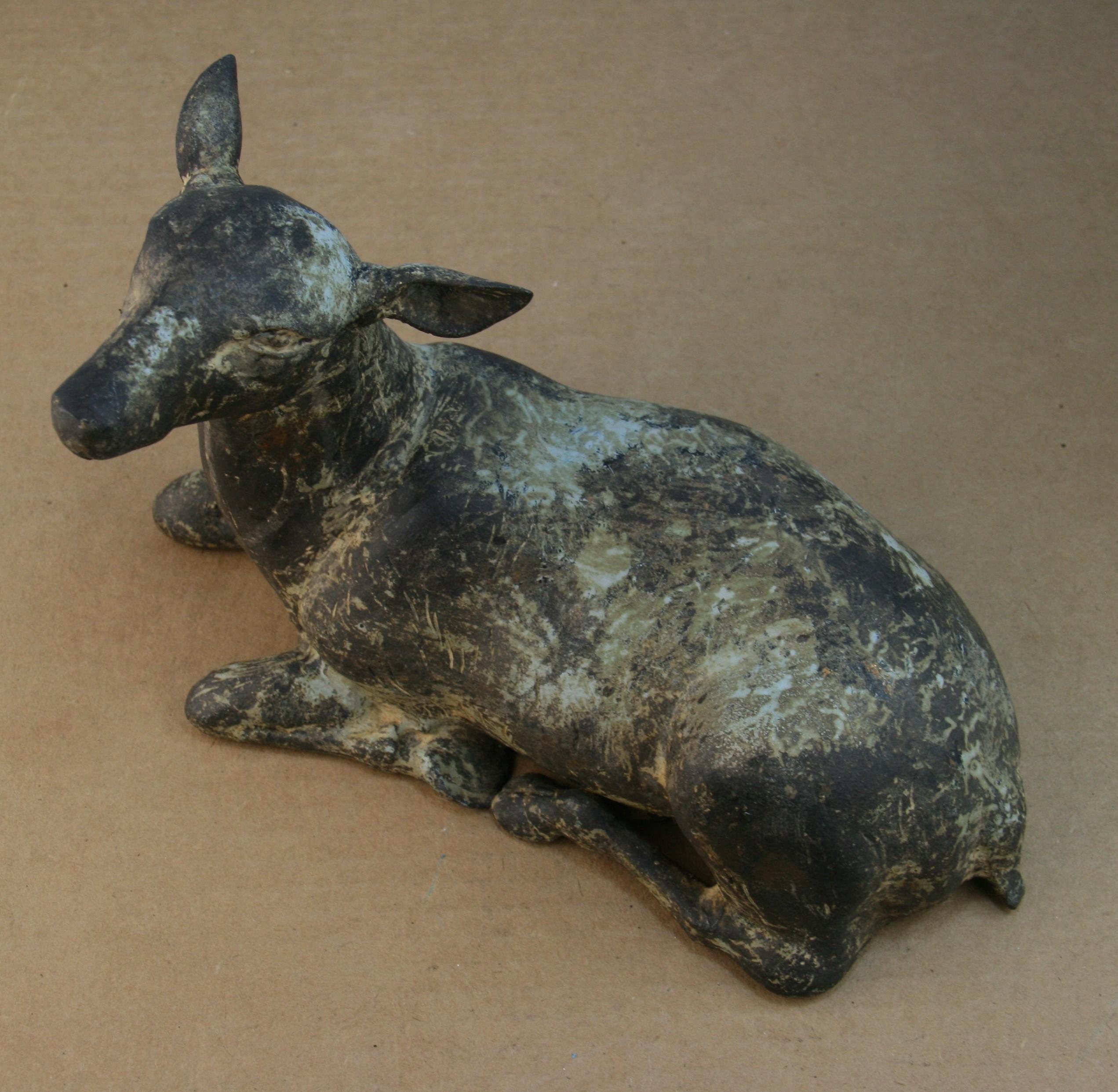 Japanese Pair   Large Deer Garden Sculptures 2