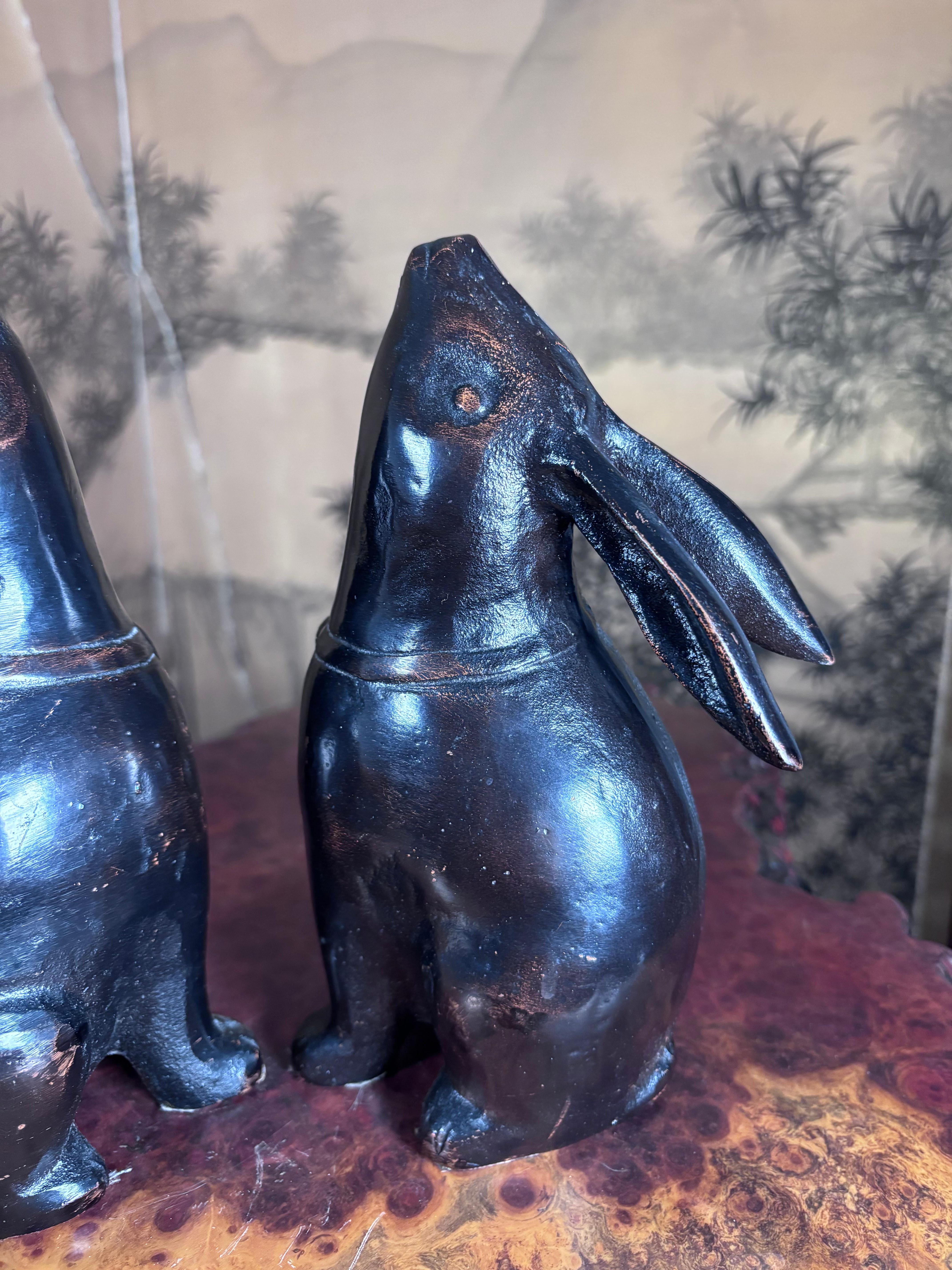Japanese  Pair Nieman Marcus Labeled Bronze 