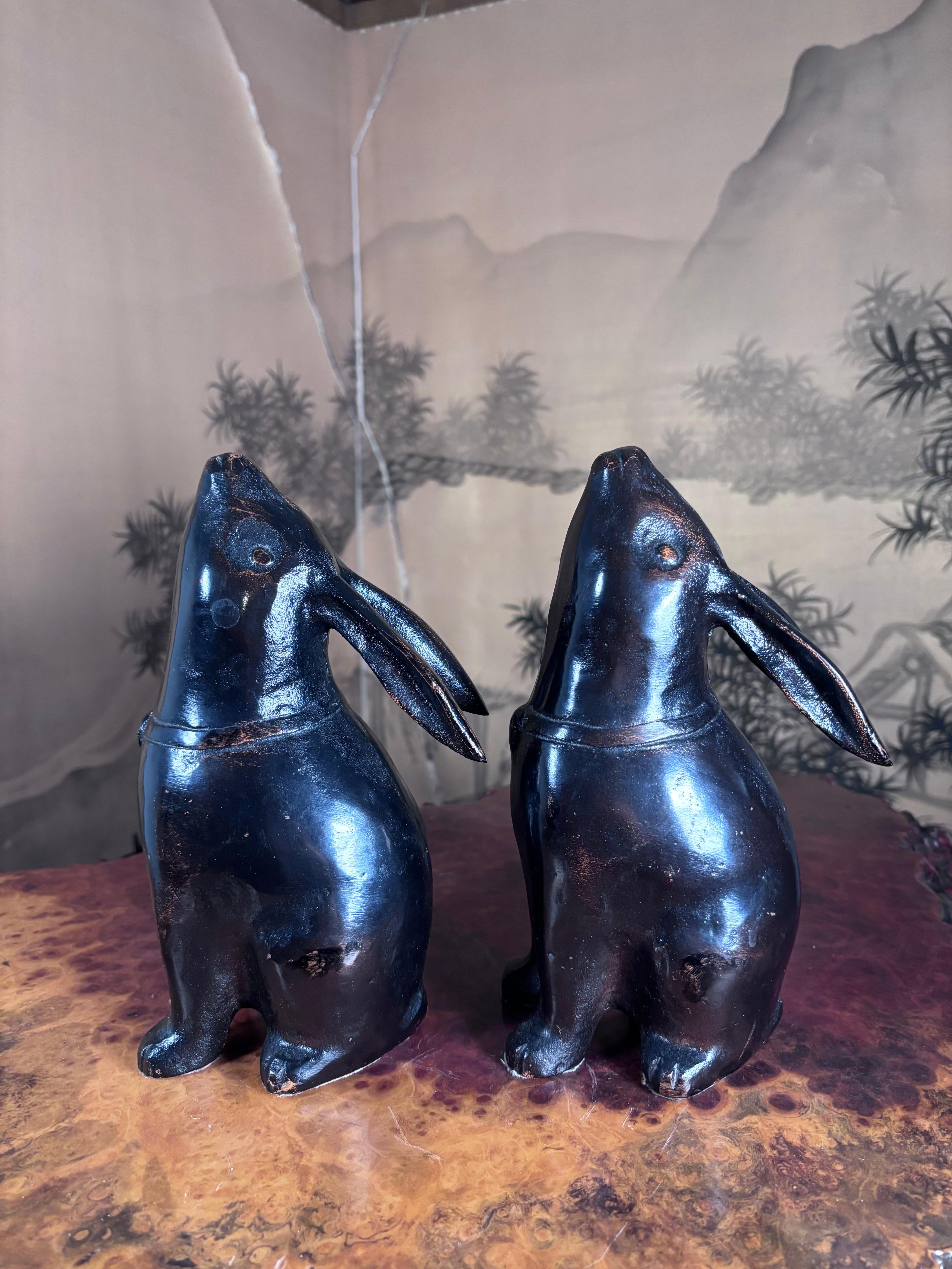 Japanese  Pair Nieman Marcus Labeled Bronze 