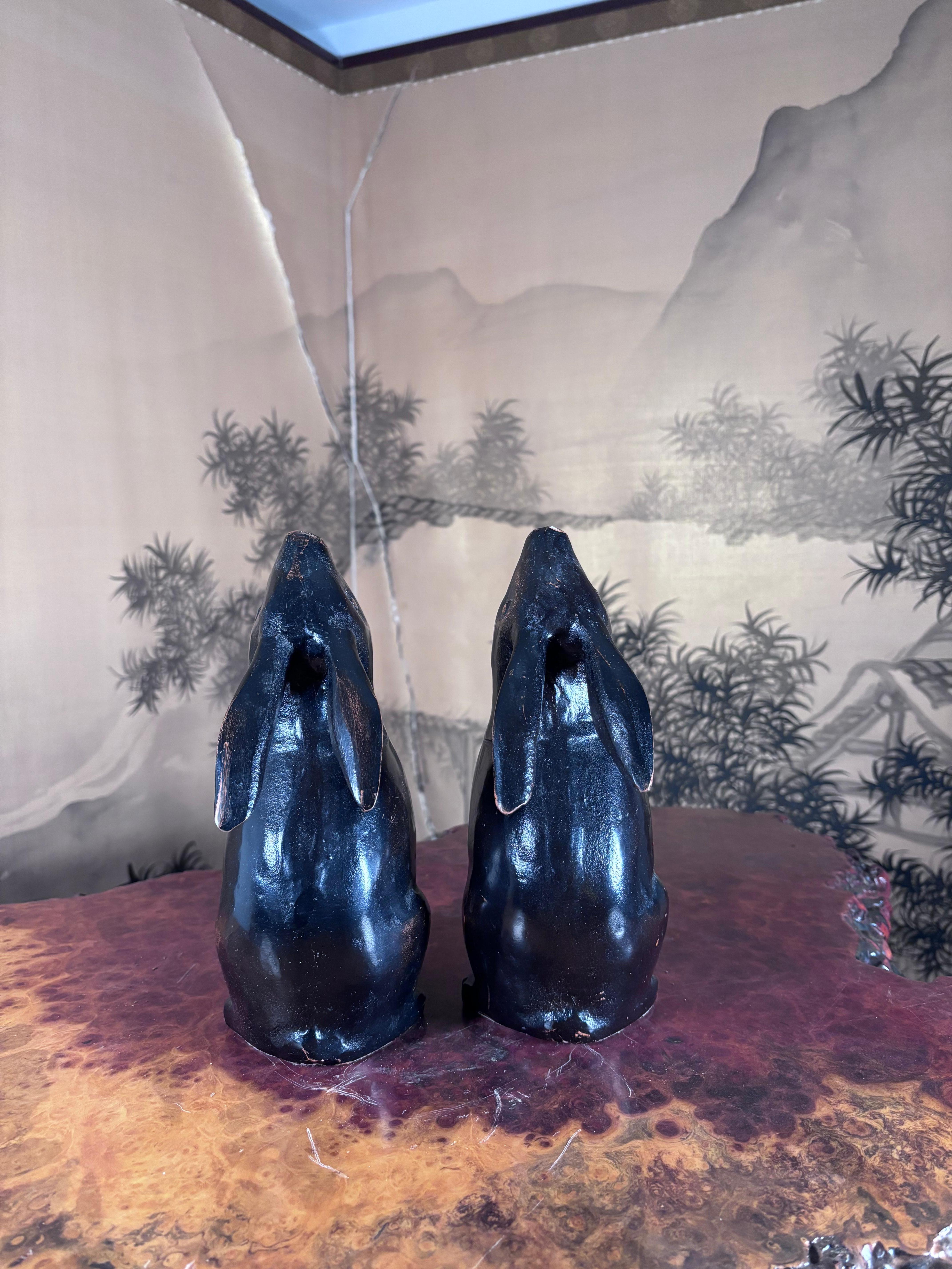 Japanese  Pair Nieman Marcus Labeled Bronze 