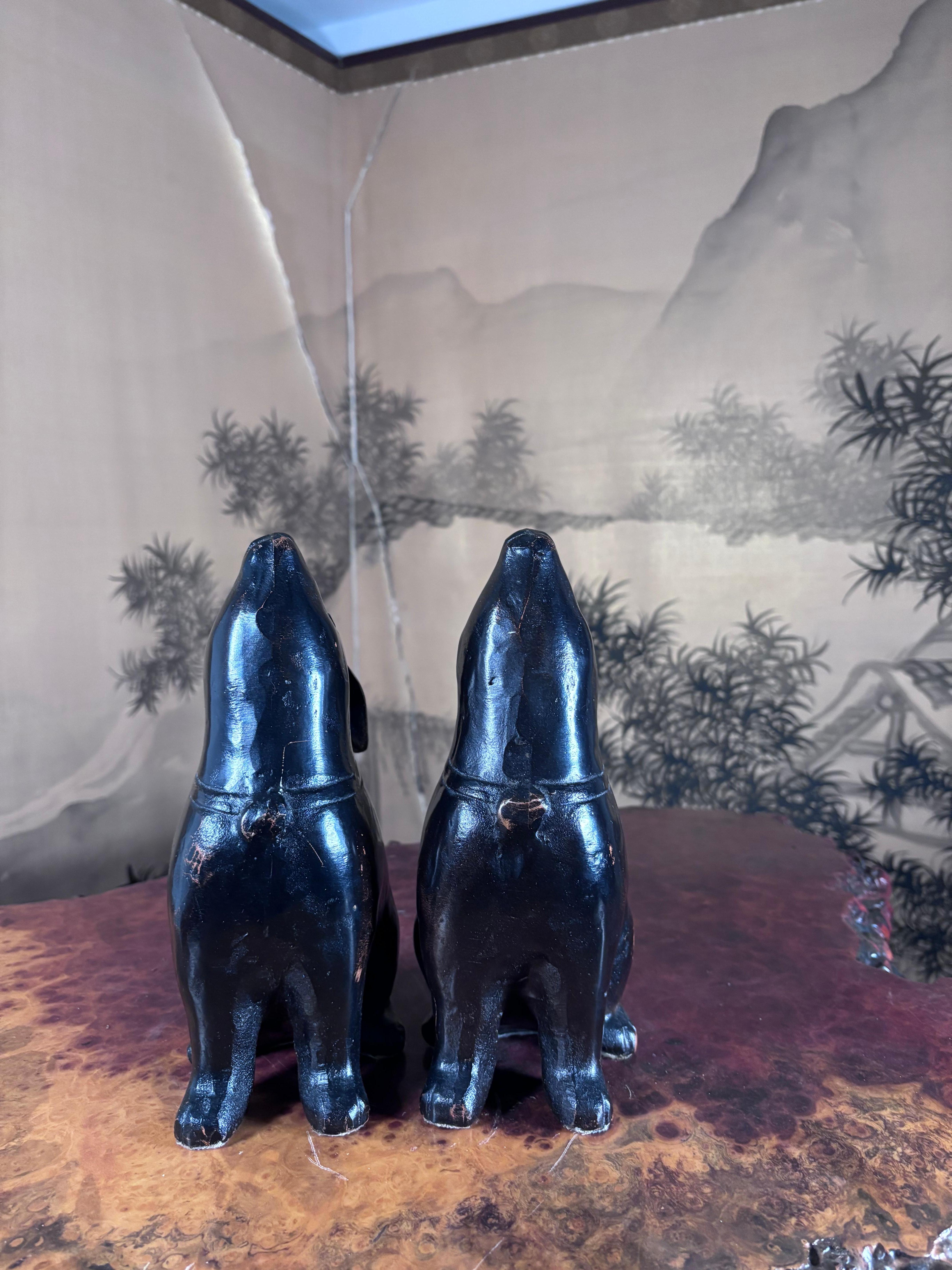 20th Century Japanese  Pair Nieman Marcus Labeled Bronze 