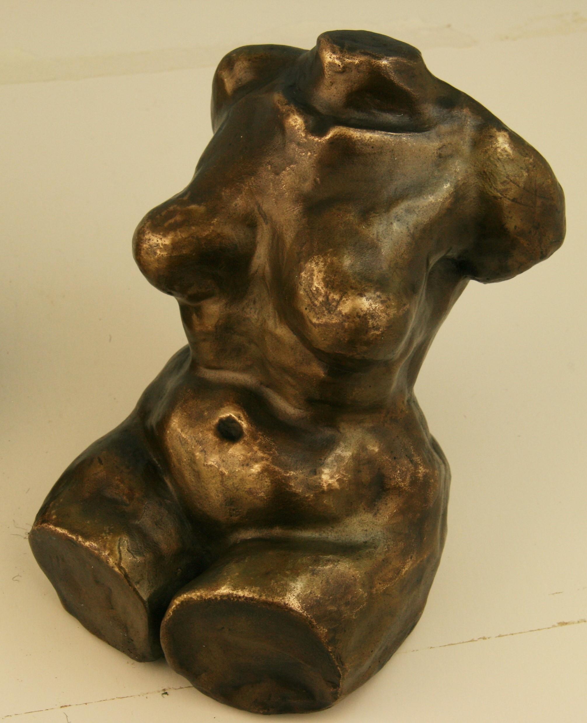 Hand-Crafted French  Pair of Bronze Nude Sculptures/Bookends 1920's