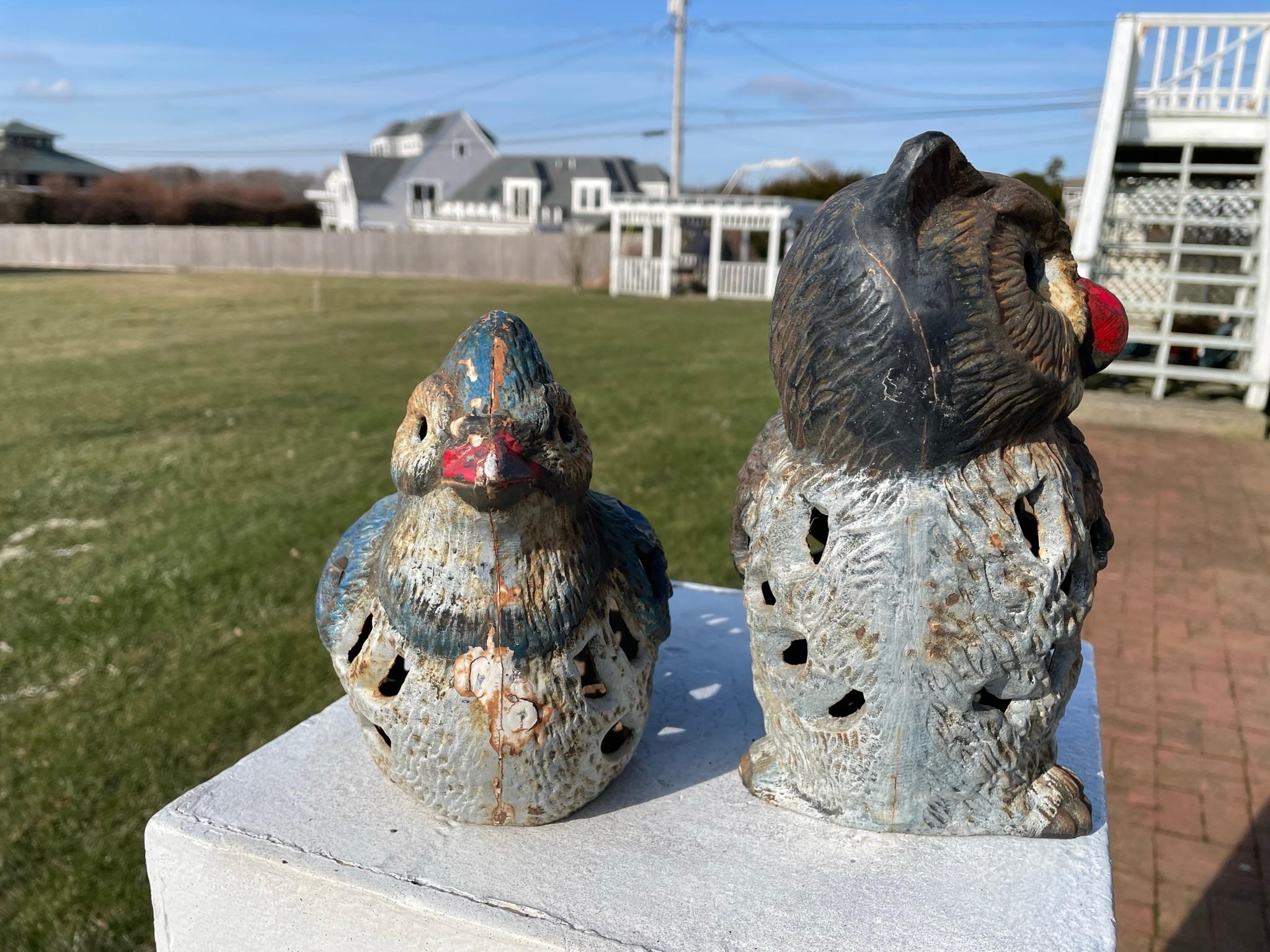 Japanese Pair Owl and Bird  Garden Lanterns 5