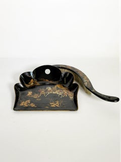 Japanese Papier Mâché Crumb Tray, Japan, 19th Century