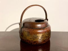 Japanese Parcel Gilt Copper Hibachi, Edo Period, 18th Century, Japan